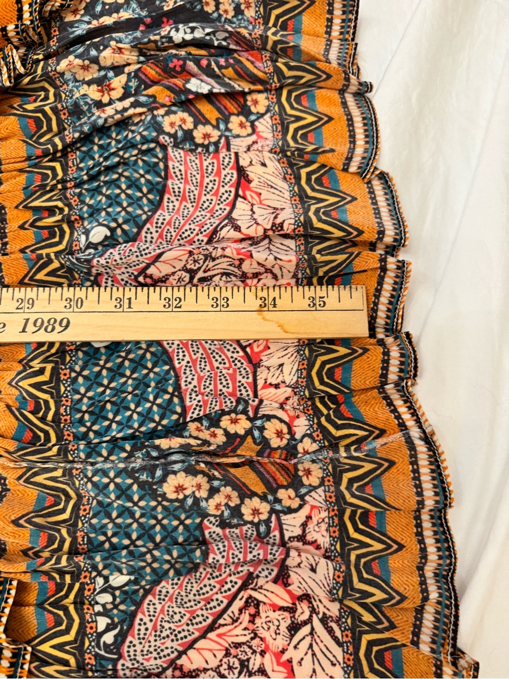 Anthropologie Bhanuni by Jyoti Allaire Beaded High Low Skirt Sz 4 NWT - Picture 5 of 7
